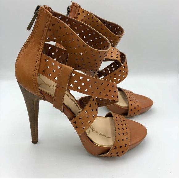 Jessica Simpson Shoes - Jessica Simpson | Brown Ankle Strap High Heels